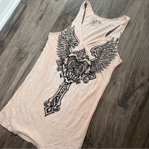 Y2K Grunge Affliction Tank Top - Picture 2 of 5